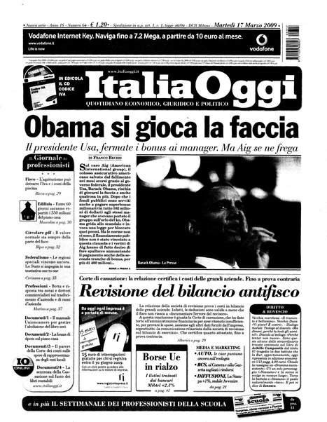 Italia oggi : quotidiano di economia finanza e politica